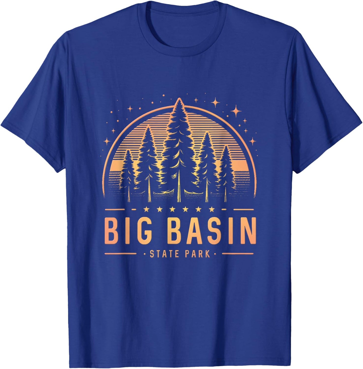 Big Basin Redwoods State Park California - Big Basin CA T-Shirt - T-Shirt | Royal