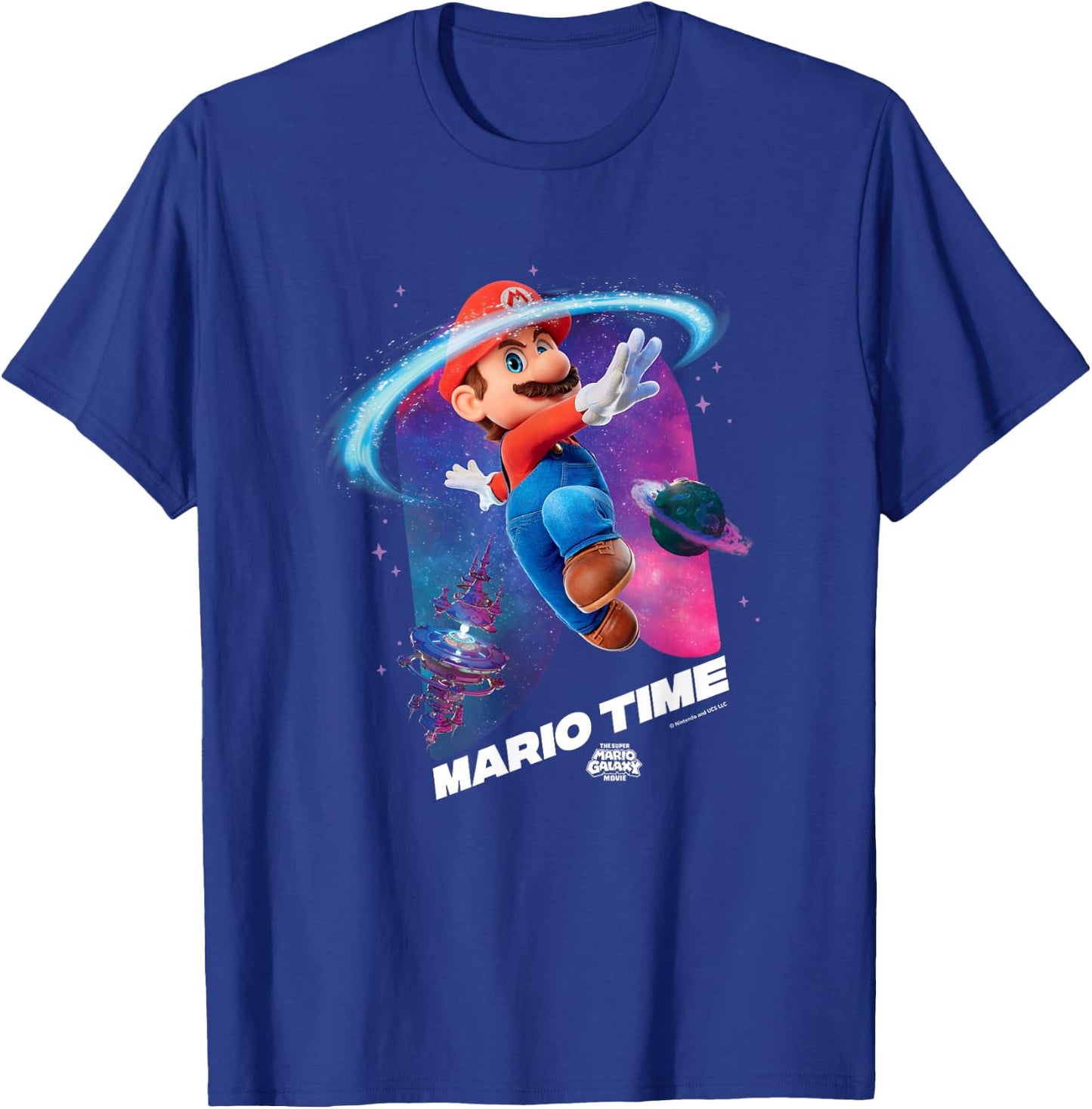The Super Mario Galaxy Movie Mario Time T-Shirt - T-Shirt | Royal
