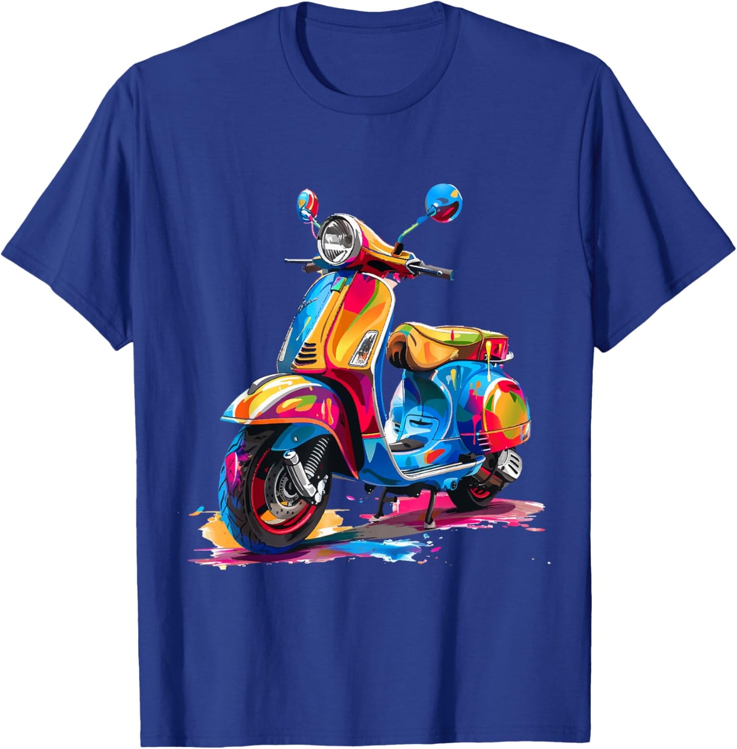 Motorroller Mofa Moped Scooter Rollerfahrer Geschenke T-Shirt - T-Shirt | Royal