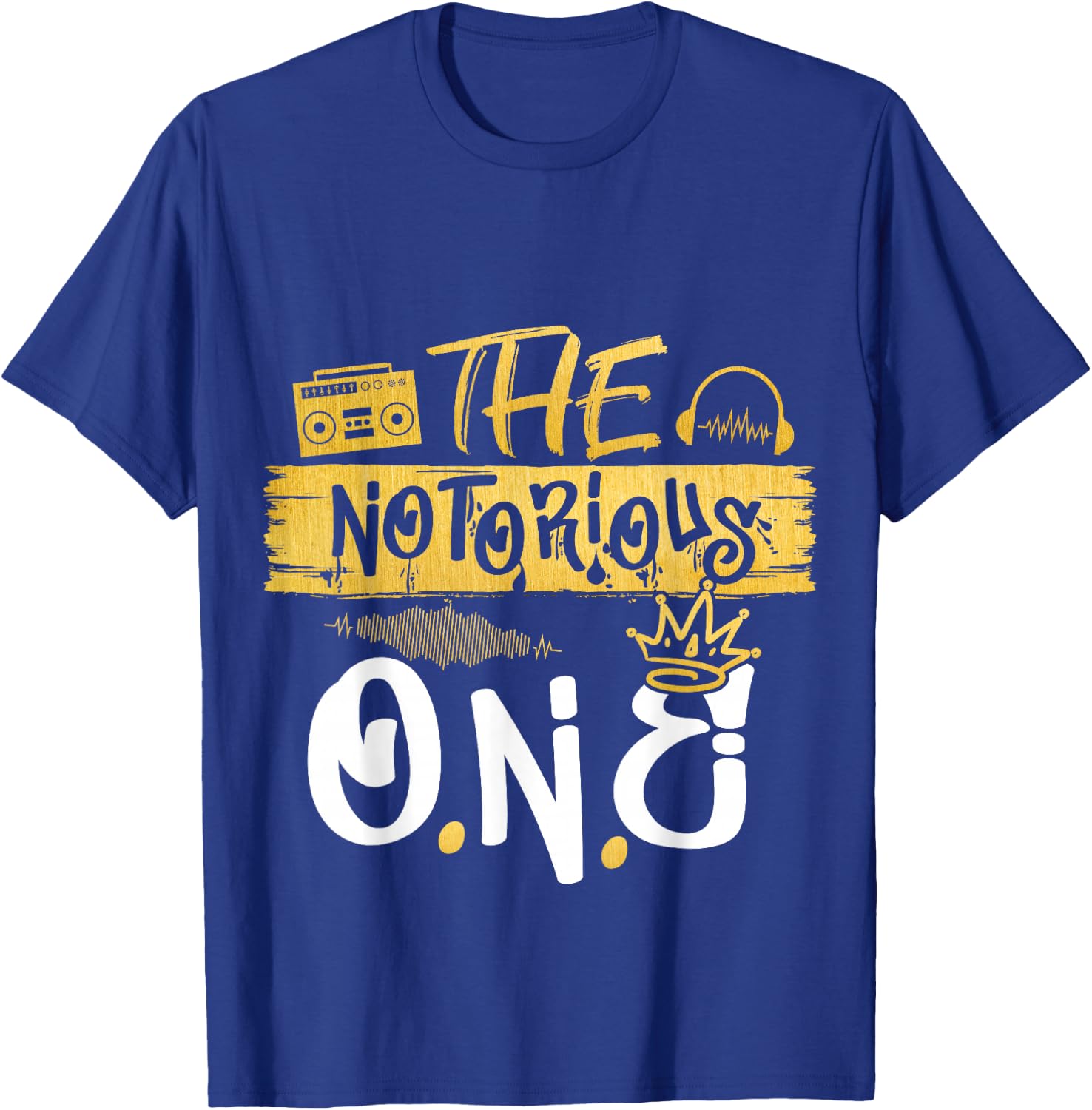 The Notorious One Old School Hip Hop 1st Birthday T-Shirt - T-Shirt | Royal