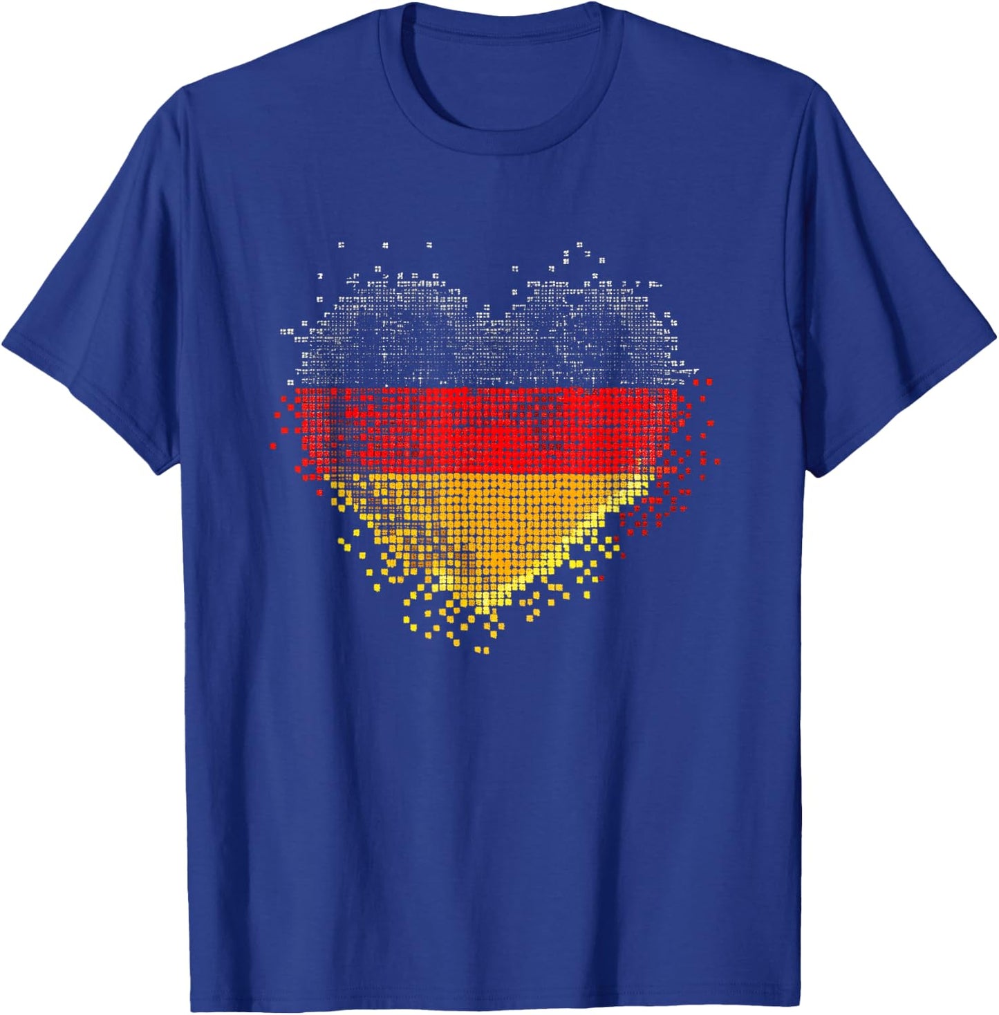 Deutschland Deutsche Flagge Herz T-Shirt - T-Shirt | Royal