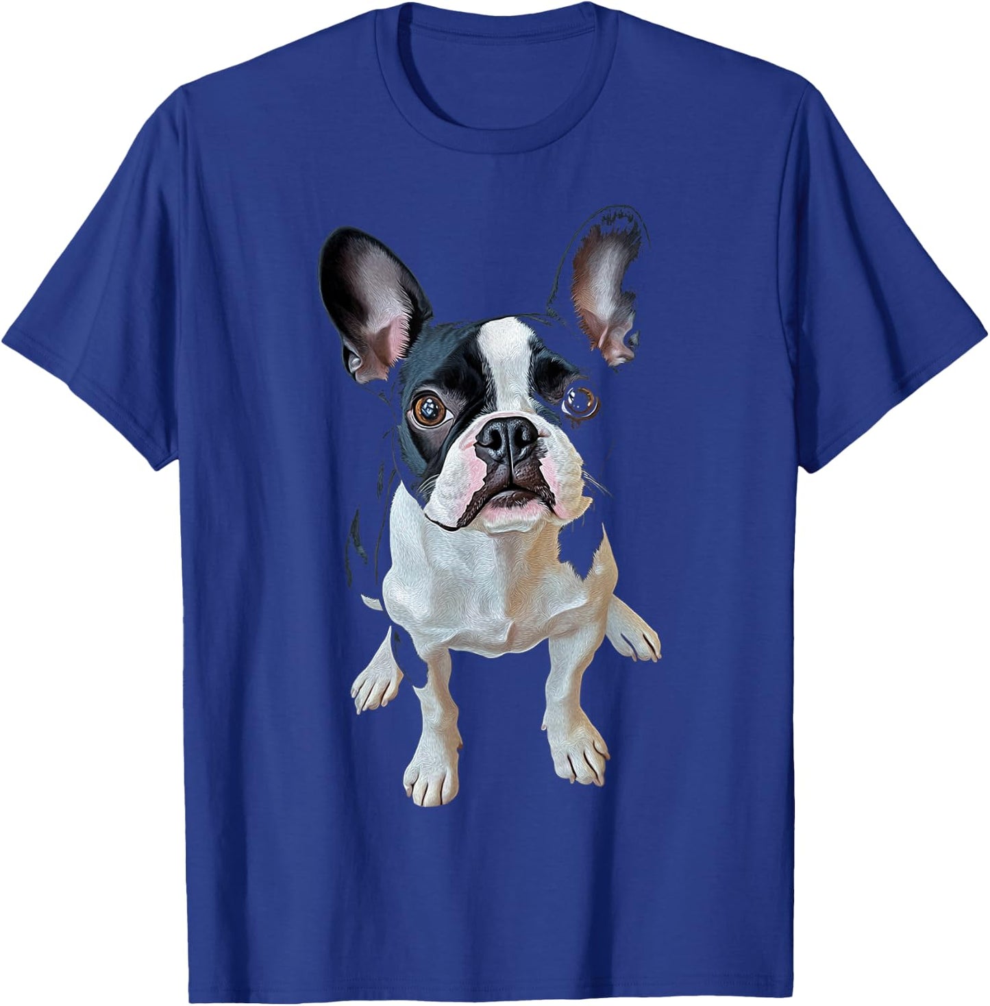 Boston Terrier Dog Motif Pet Art Boston Terrier Men Women Kids T-Shirt - T-Shirt | Royal
