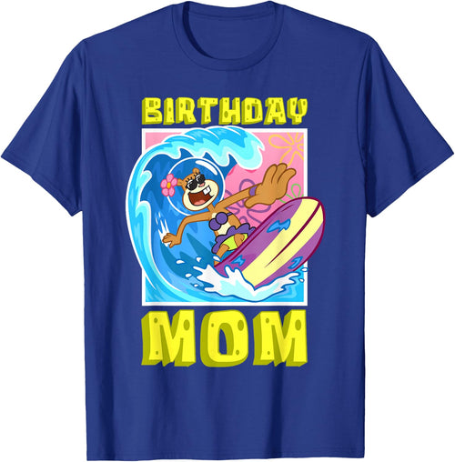 Sandy Birthday Mom Surfing Spongebob Mother Birthday Gift