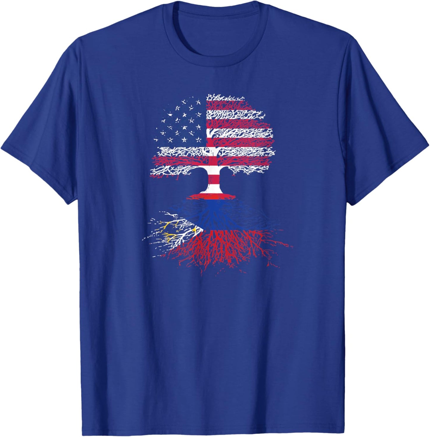 American Citizen with Filipino Roots T-Shirt - T-Shirt | Royal