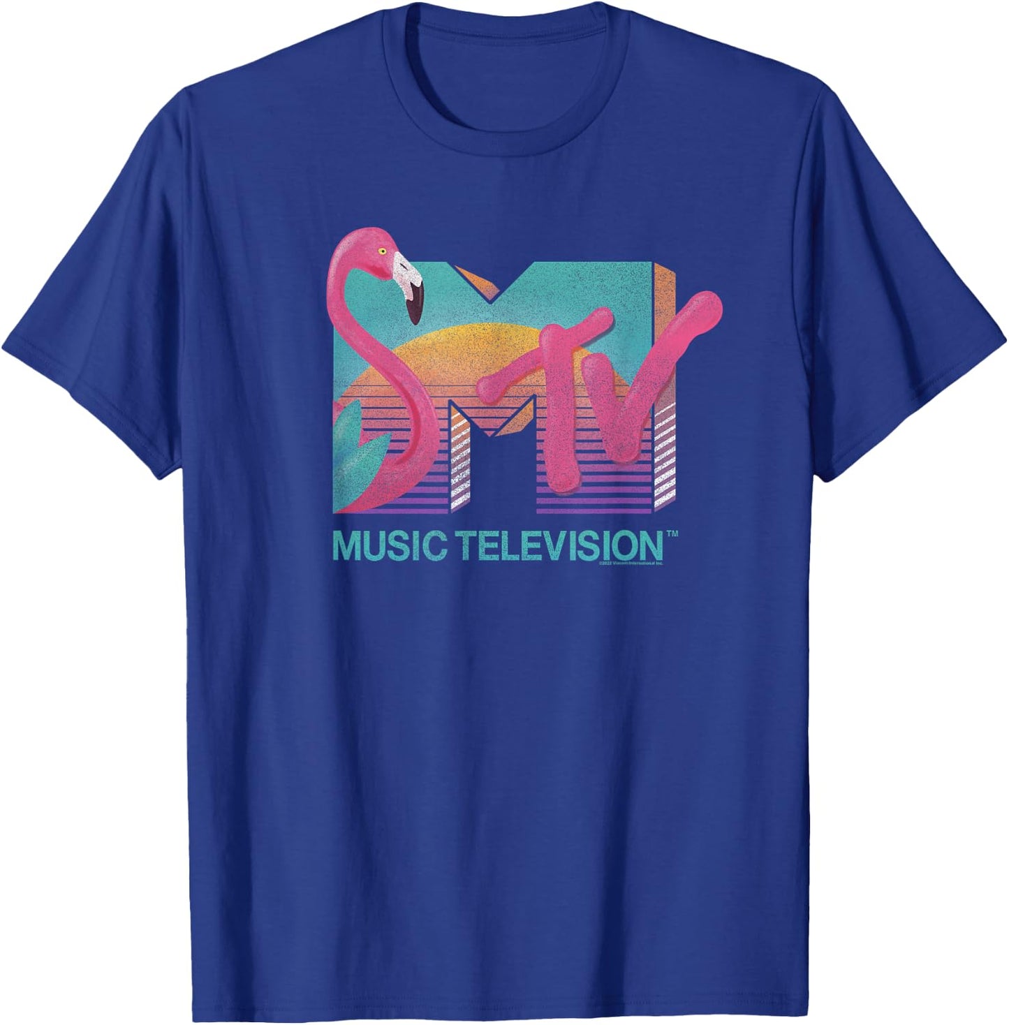 MTV Flamingo Sunset , black T-Shirt - T-Shirt | Royal