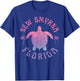 New Smyrna Beach Florida Sea Turtle Summer Vacation Vintage Men Women Kids T-Shirt - T-Shirt | Royal