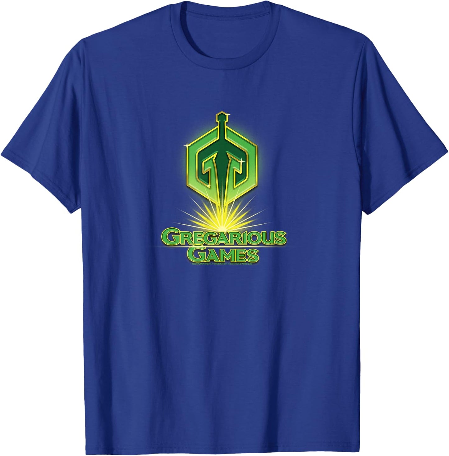 Ready Player One Gregarious Games Logo T-Shirt - T-Shirt | Royal