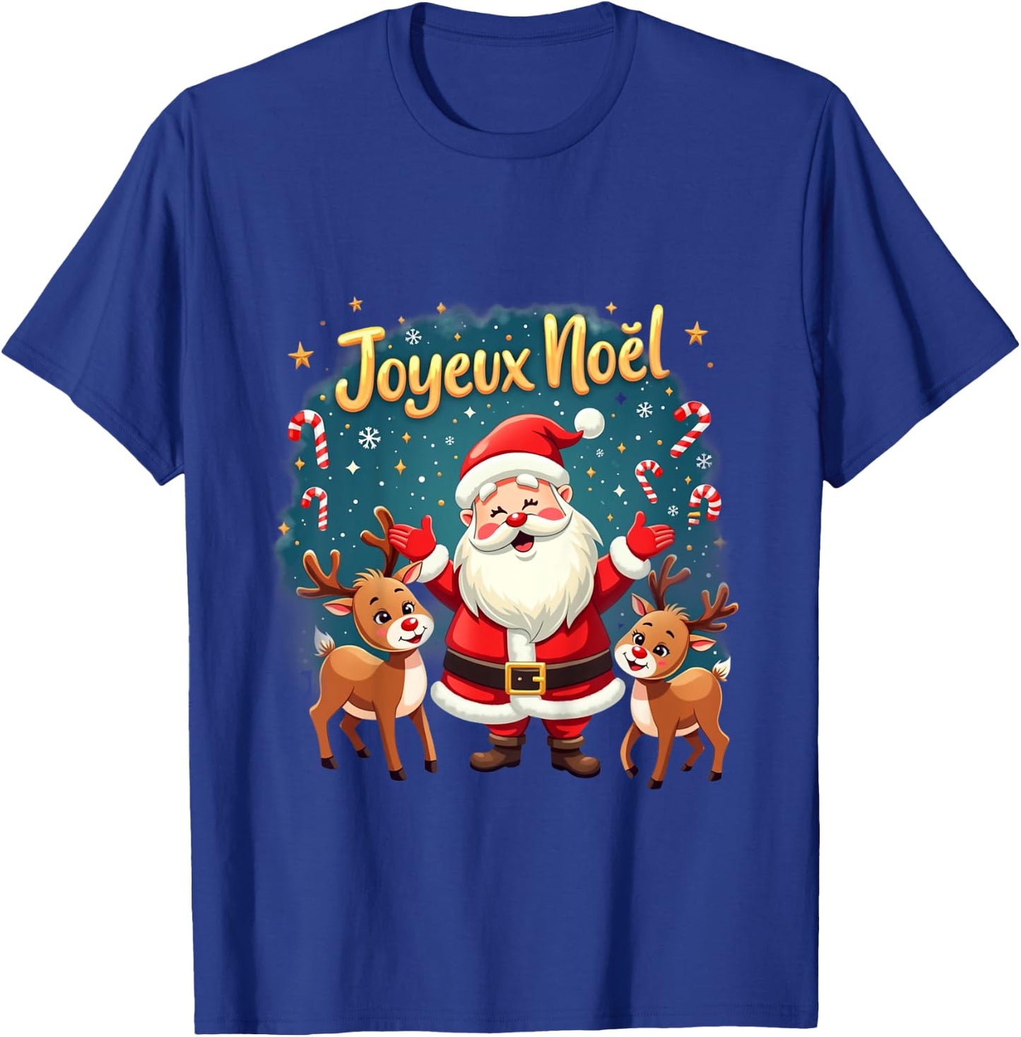 Kids Merry Christmas Funny Drawing For Kids , Black, 2 T-Shirt - T-Shirt | Royal