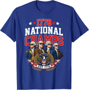 Funny Founding Fathers America History Patriotic Humor T-Shirt - T-Shirt | Royal