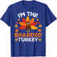 I'm The Bearded Turkey, Funny Turkey Thanksgiving T-Shirt - T-Shirt | Royal