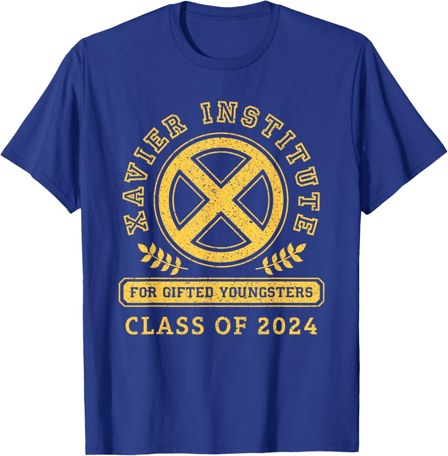 Marvel X-Men Xavier Institute Class of 2024 Grad Graduation , Black, S T-Shirt - T-Shirt | Royal