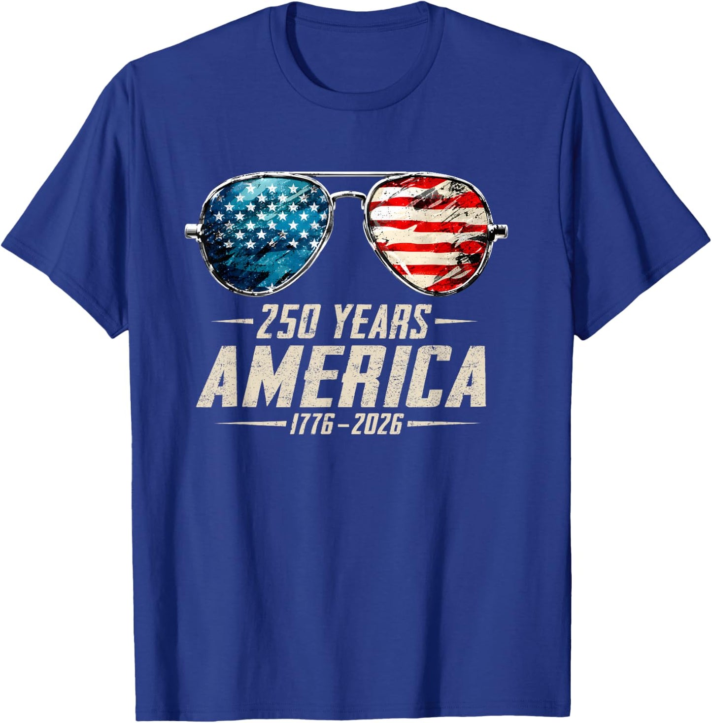 America Retro 250 Years 250th Anniversary USA 1776 2026 T-Shirt - T-Shirt | Royal