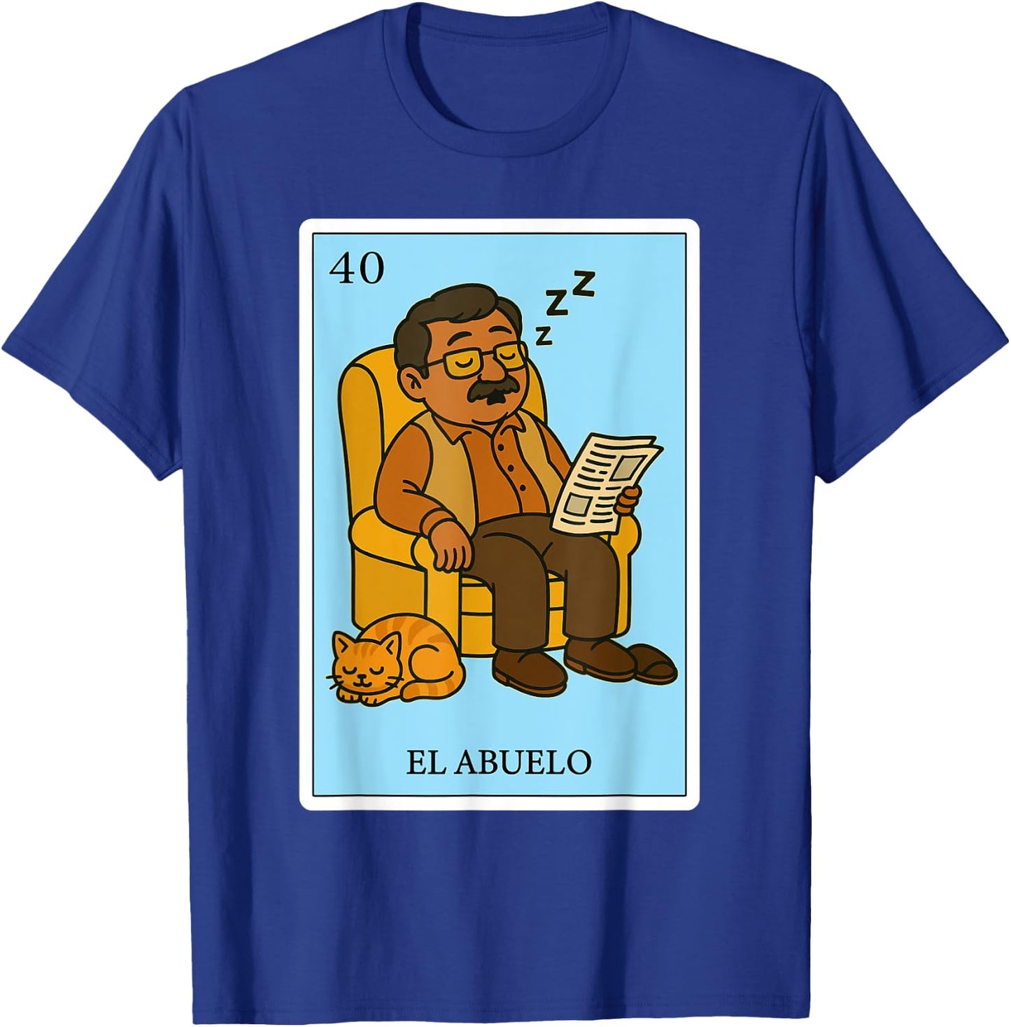 El Abuelo Dormilón | Spanish-Mexican Bingo Gifts for Abuela T-Shirt - T-Shirt | Royal