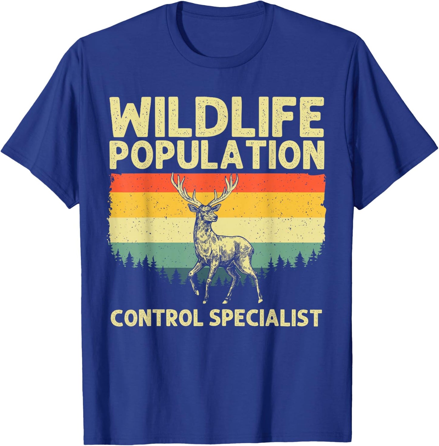 Deer Hunting Art Women Wildlife Hunter Deer Hunting T-Shirt - T-Shirt | Royal