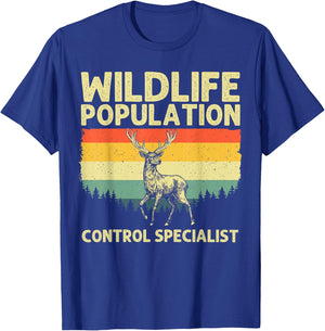 Deer Hunting Art Women Wildlife Hunter Deer Hunting T-Shirt - T-Shirt | Royal