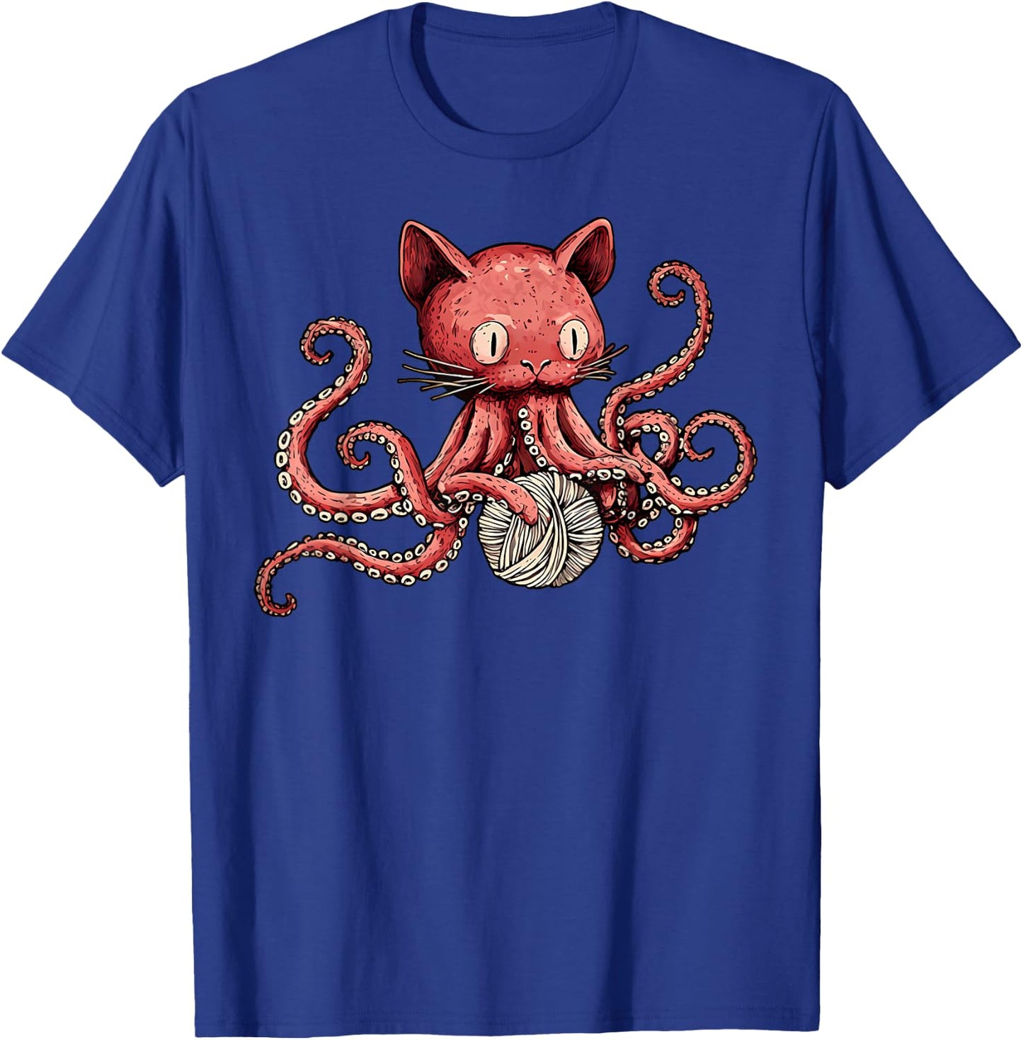 Octopus Crochet Knitting Yarn Octopus Knitter Crocheting T-Shirt - T-Shirt | Royal