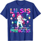 Sister of the Birthday Princess Girl Flossing Unicorn Sister T-Shirt - T-Shirt | Royal