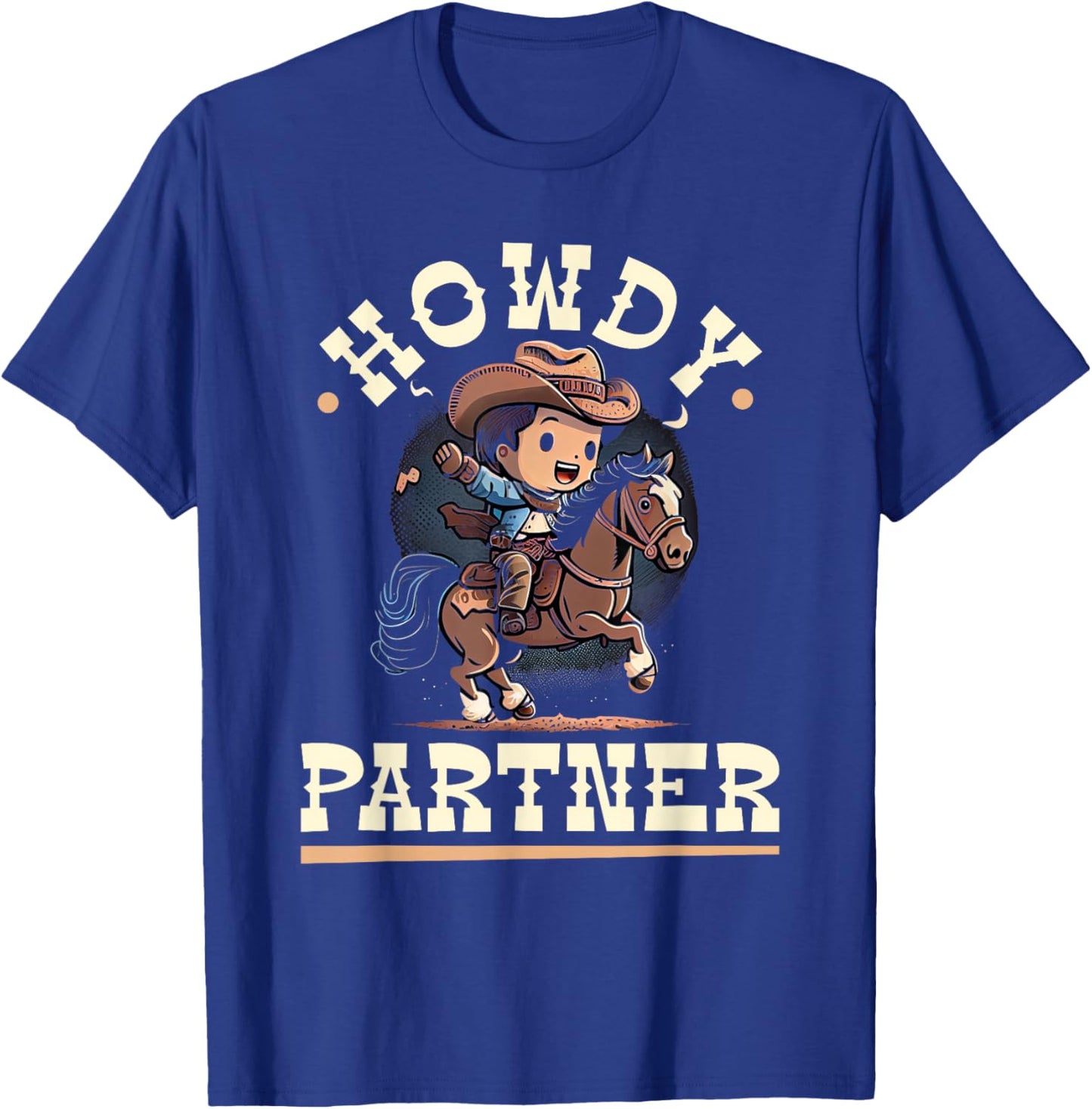 Howdy Partner, Cowboy Rodeo Kleinkind Jungen T-Shirt - T-Shirt | Royal