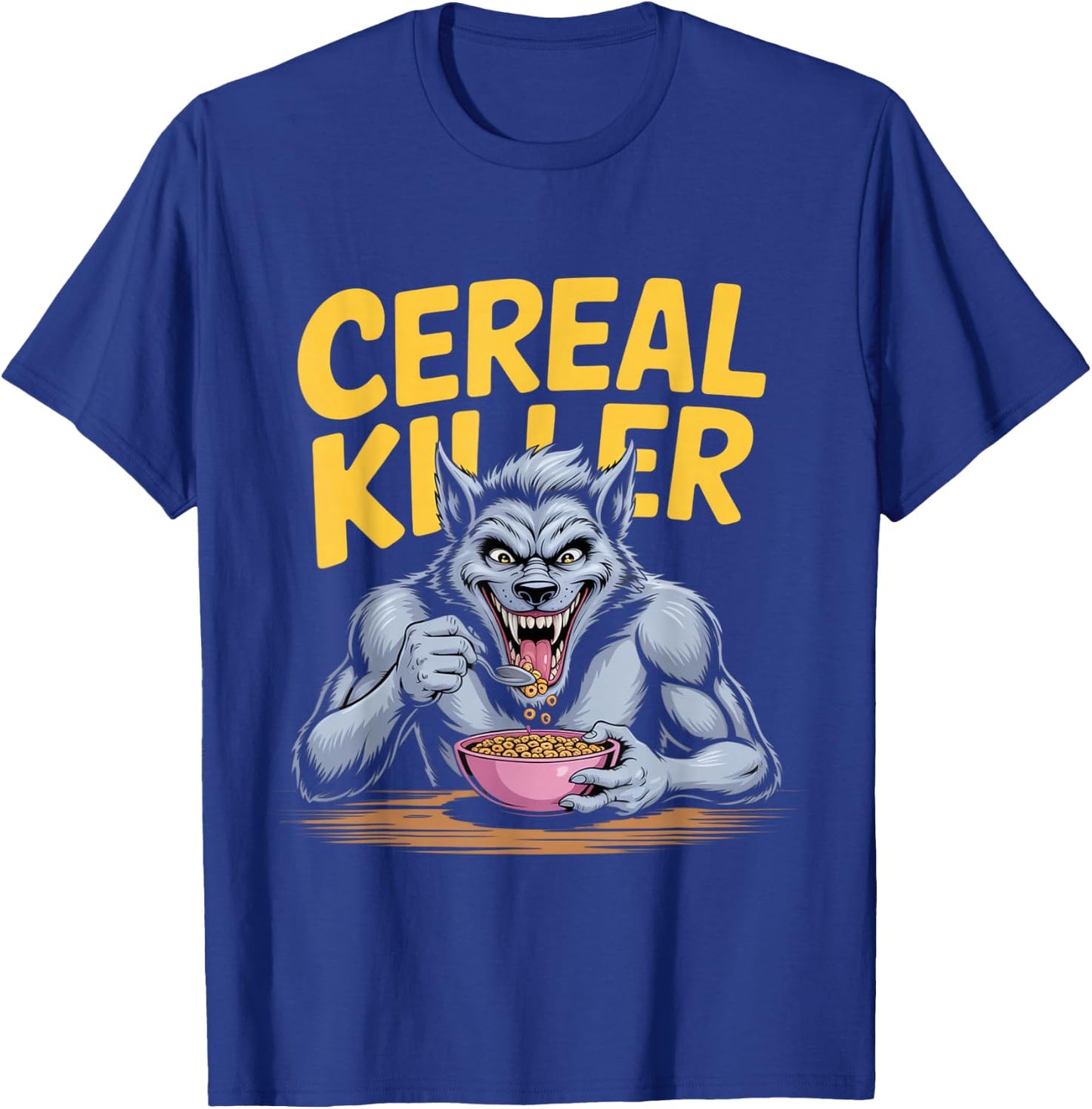 Cereal Killer Funny Halloween Horror Movie Masked Man T-Shirt - T-Shirt | Royal