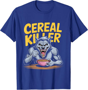Cereal Killer Funny Halloween Horror Movie Masked Man T-Shirt - T-Shirt | Royal