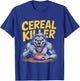 Cereal Killer Funny Halloween Horror Movie Masked Man T-Shirt - T-Shirt | Royal