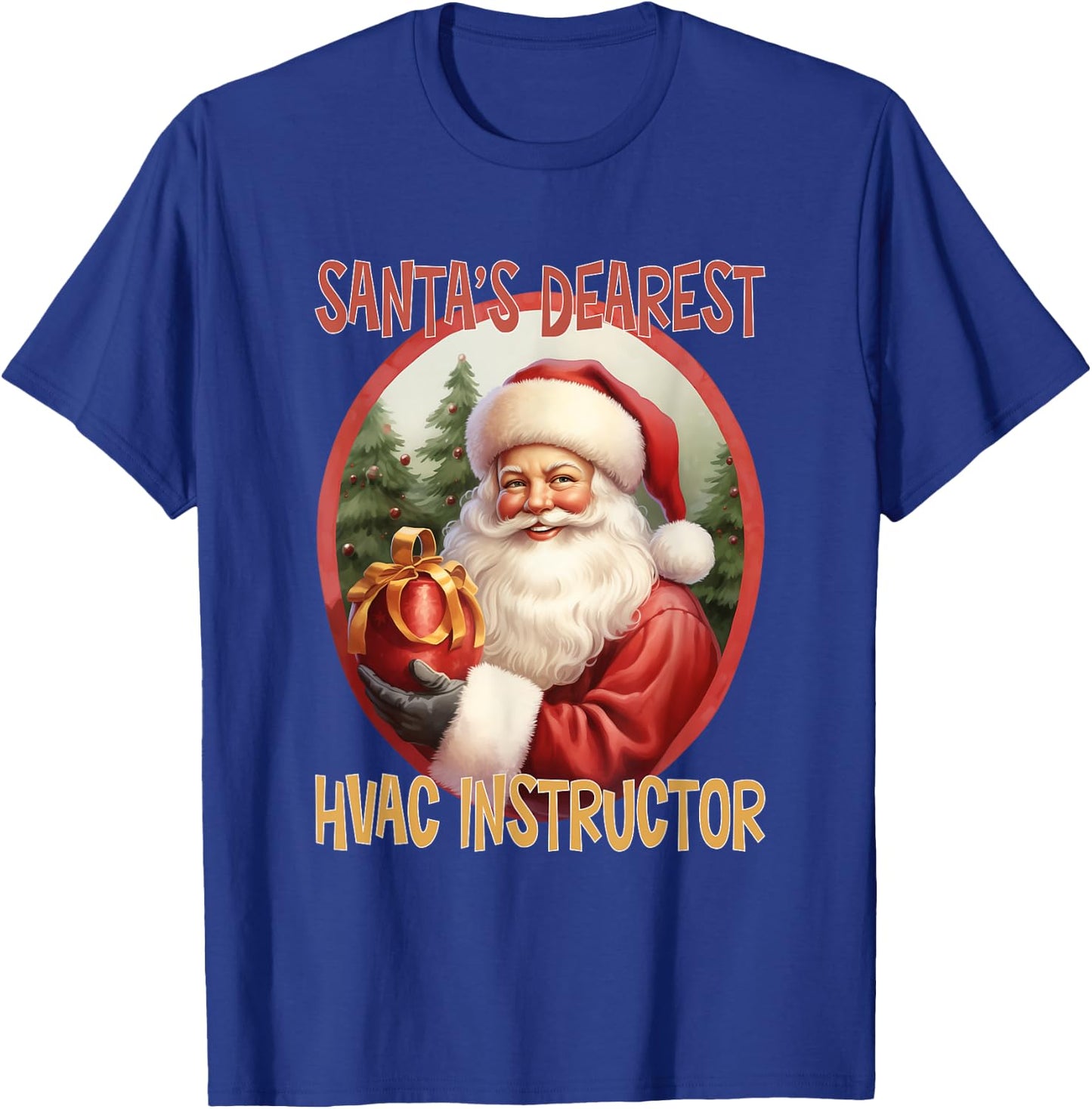 HVAC Instructor Christmas Holiday Love Xmas T-Shirt - T-Shirt | Royal