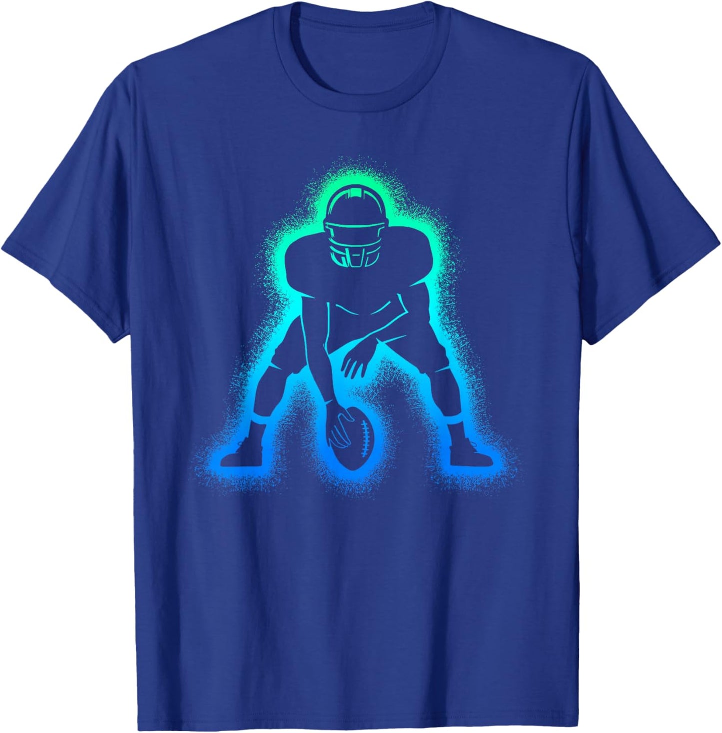 American Football Men's Children's Boys Football T-Shirt - T-Shirt | Royal