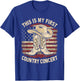 This is My First Country Concert T-Shirt - T-Shirt | Royal