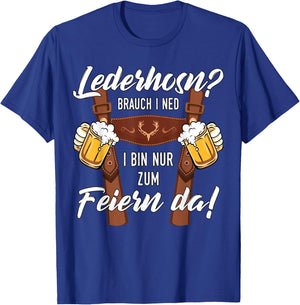 Men's Traditional Costume Suitable for Oktoberfest , black T-Shirt - T-Shirt | Royal