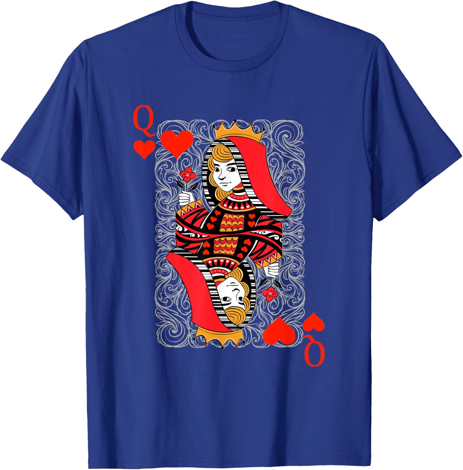 Queen Of Hearts Spielkarten Paare Halloween Kostüm T-Shirt - T-Shirt | Royal