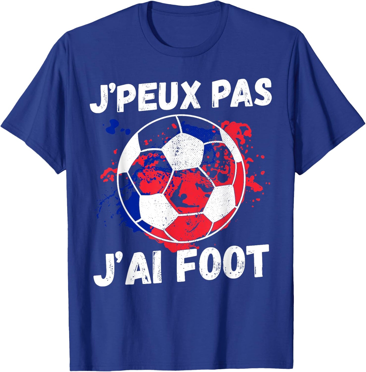 Je peux pas je ai football man humour footballer football T-Shirt - T-Shirt | Royal