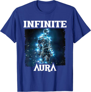 Aura Infinite Maximum Points Humor Meme Aura , Black, S T-Shirt - T-Shirt | Royal