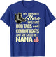 My Granddaughter Wears Dog Tags Combat Boots Proud Army Nana T-Shirt - T-Shirt | Royal