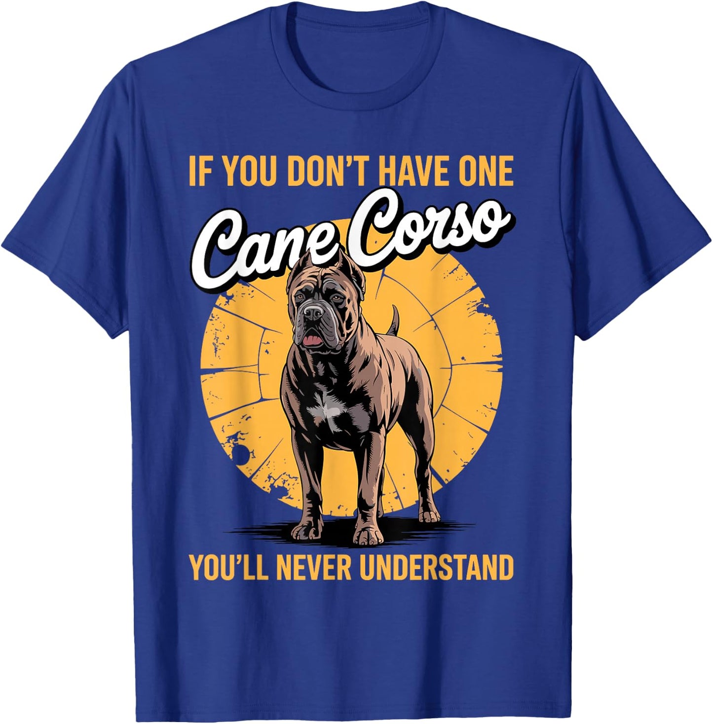 Funny Cane Corso Design Women Italian Mastiff Lover T-Shirt - T-Shirt | Royal