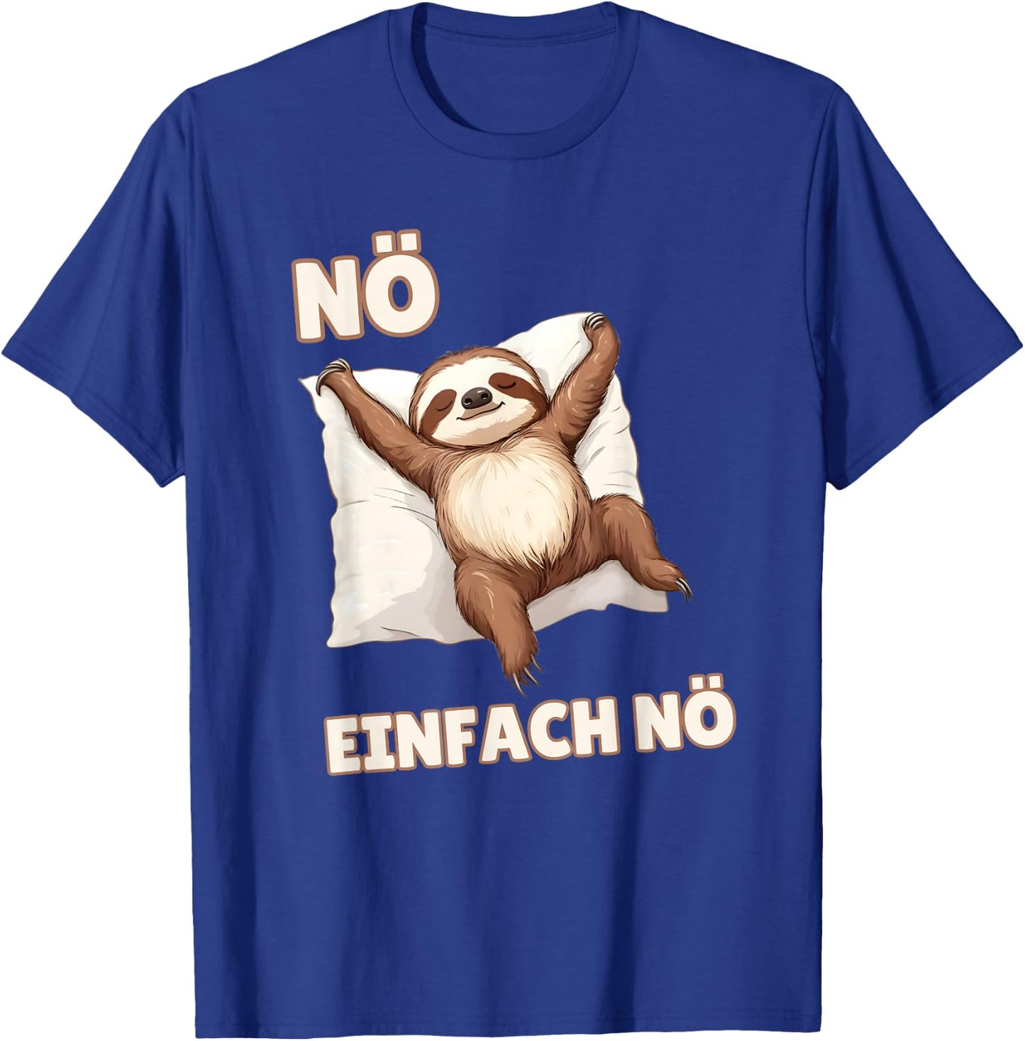 Sloth "Einfach Nö" Funny Sayings for Girls and Boys , black T-Shirt - T-Shirt | Royal