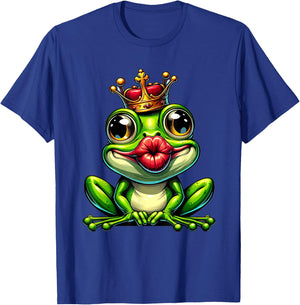 Frog with Crown , black T-Shirt - T-Shirt | Royal