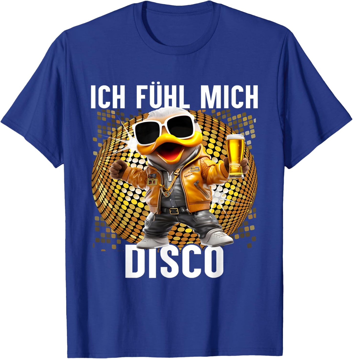 Ich Fühle Mich Disco Funny Disco Duck Apres-Ski Party , black T-Shirt - T-Shirt | Royal