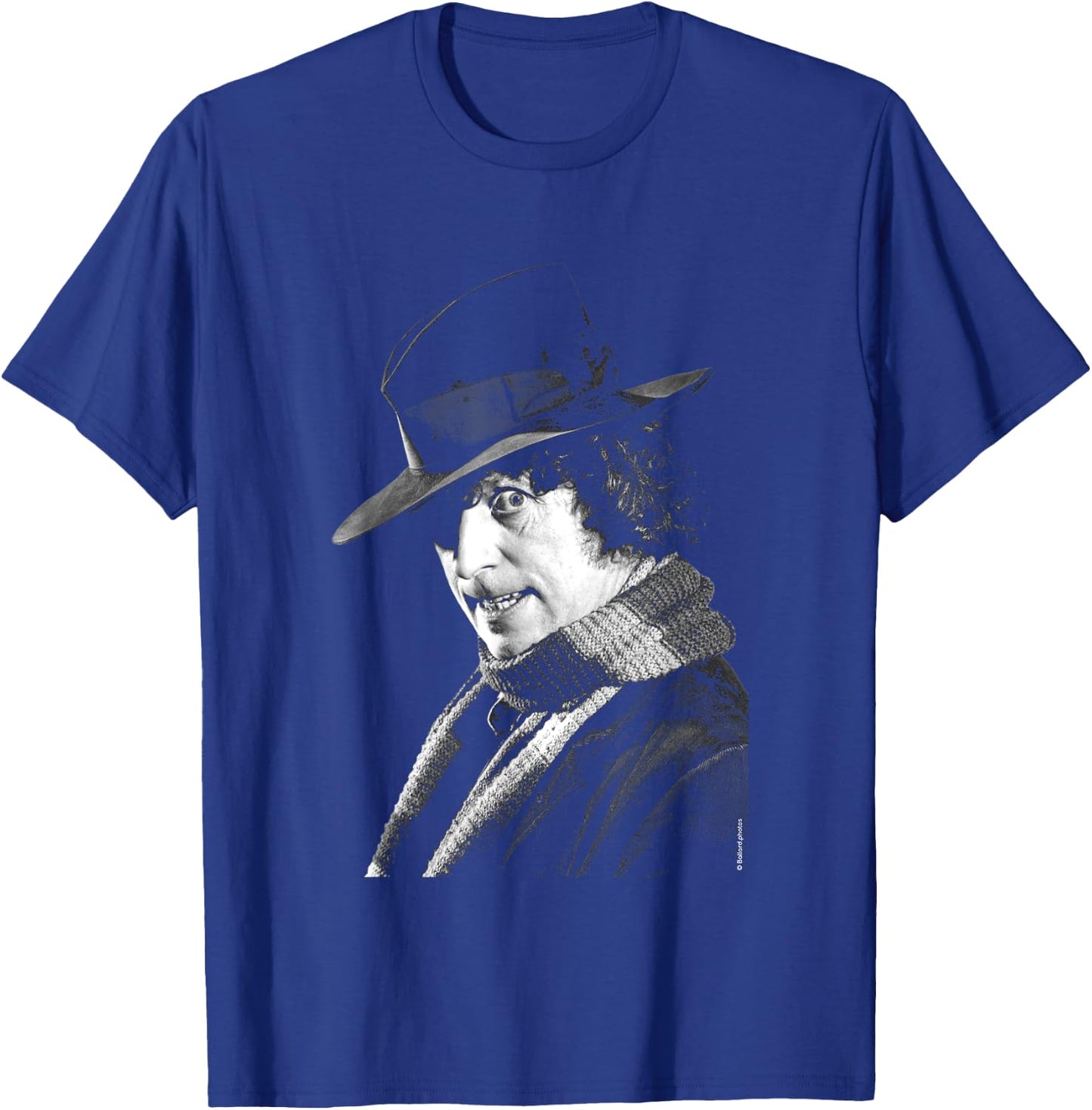 Tom Baker Side Portrait Doctor Who Black & White T-Shirt - T-Shirt | Royal