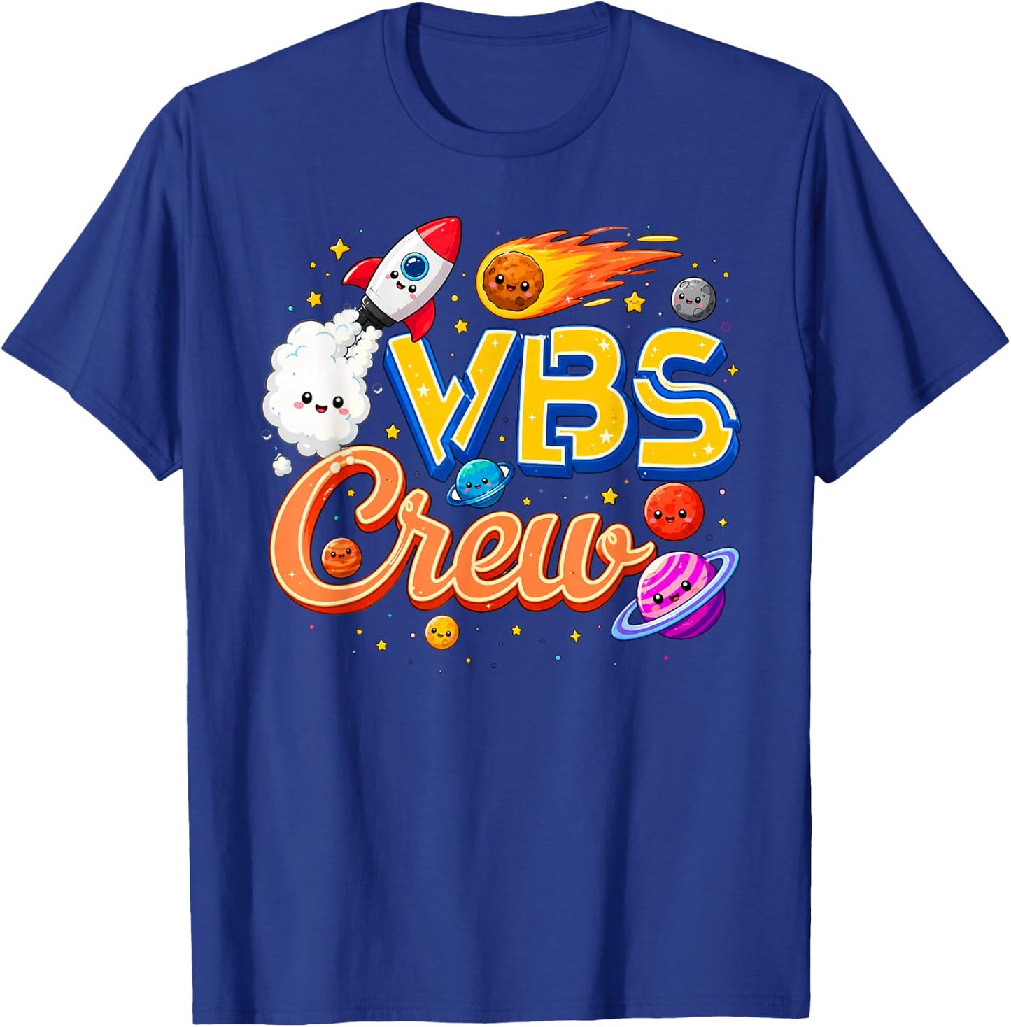 VBS Crew Vacation Bible School Squad Religious Weekend Group T-Shirt - T-Shirt | Royal