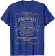 Nashville Music City USA Vintage T-Shirt - T-Shirt | Royal