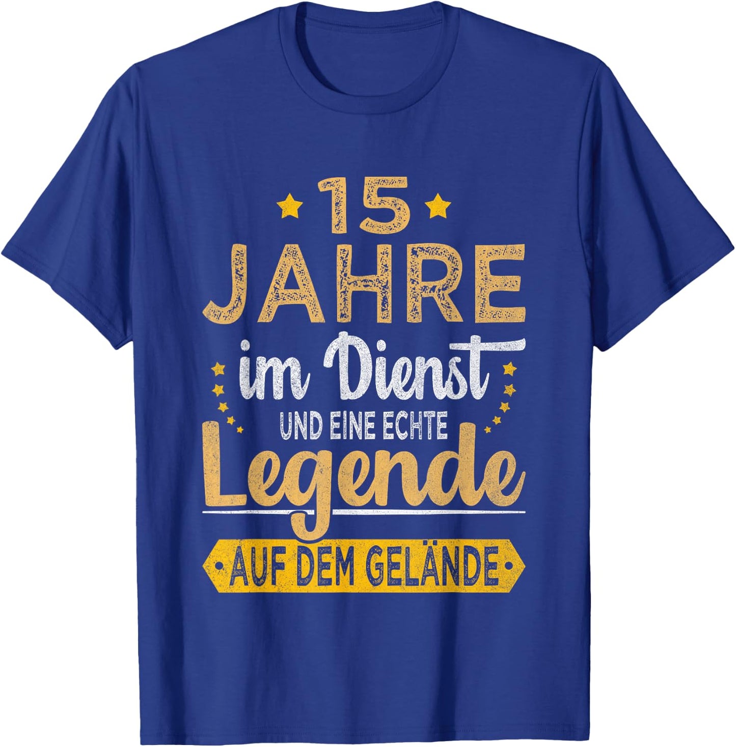 15 Jähriges Dienstjubiläum Arbeitsjubiläum Firmenjubiläum T-Shirt - T-Shirt | Royal