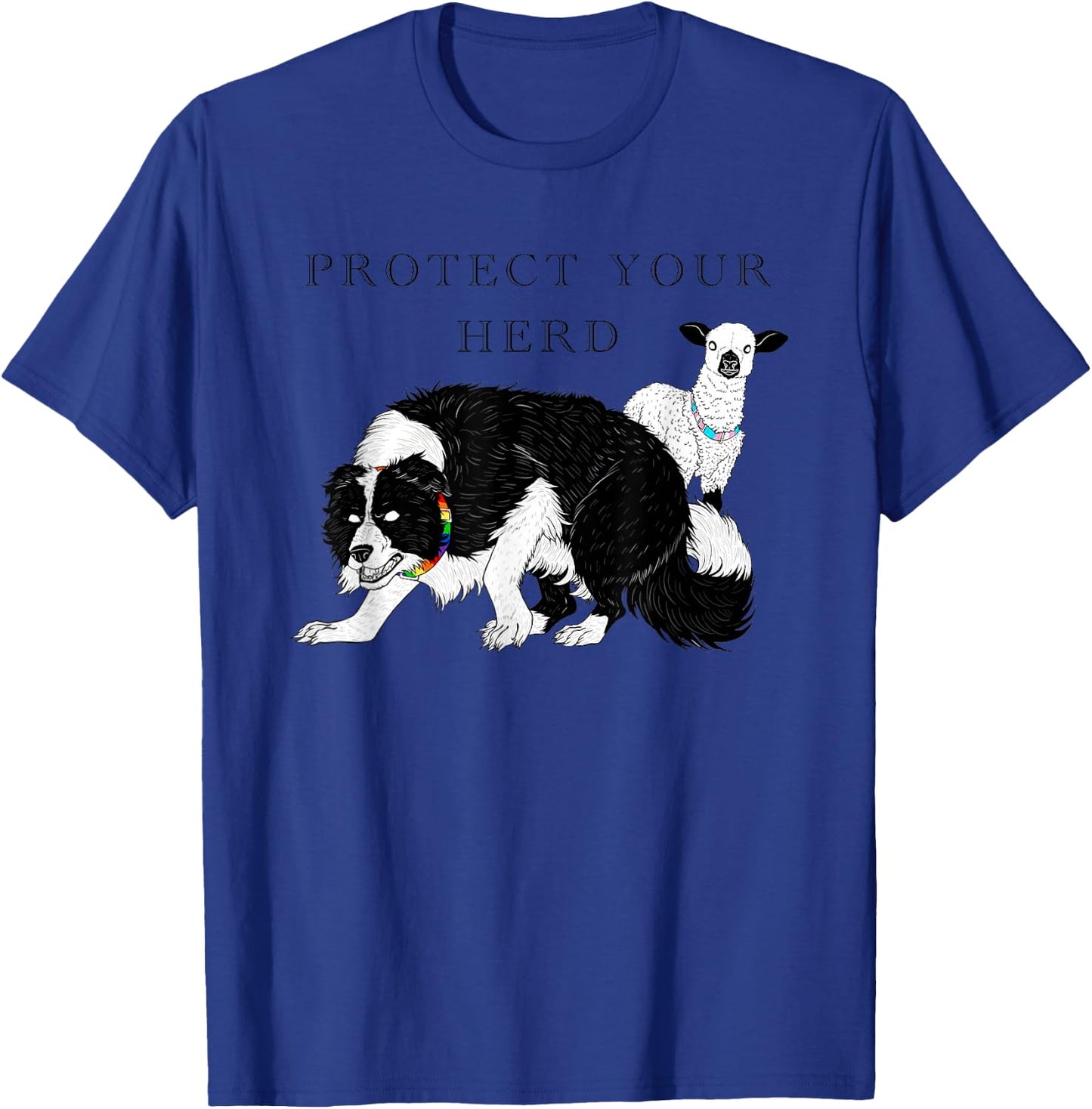 LGB Protect Your Herd Funny Women T-Shirt - T-Shirt | Royal
