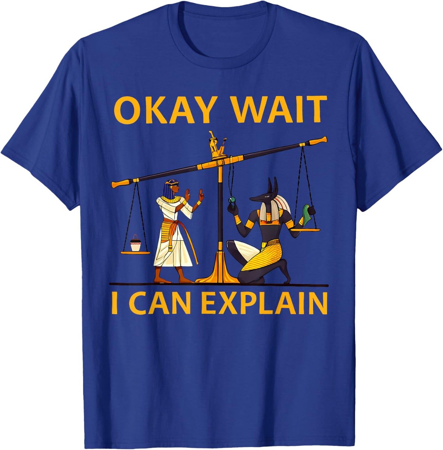 Anubis Egyptian Scale Meme T-Shirt - T-Shirt | Royal