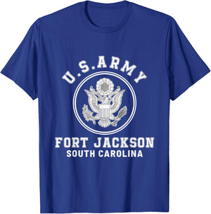 Fort Jackson South Carolina SC Army Basic Training T-Shirt - T-Shirt | Royal