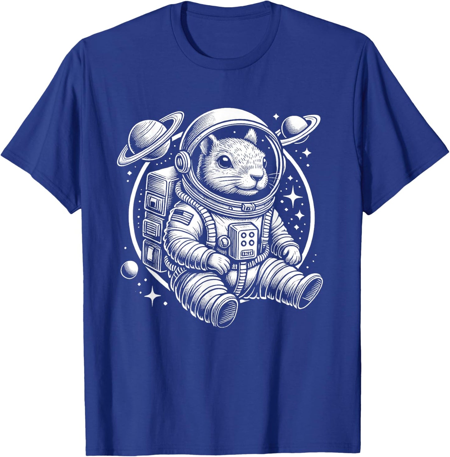 Space Squirrel Astronaut Graphic - Cute Squirrel in Space T-Shirt - T-Shirt | Royal