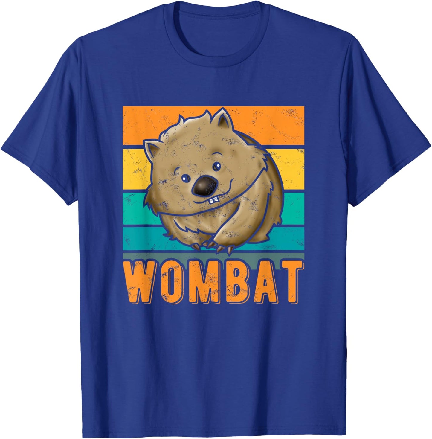 Retro Wombat T-Shirt - T-Shirt | Royal
