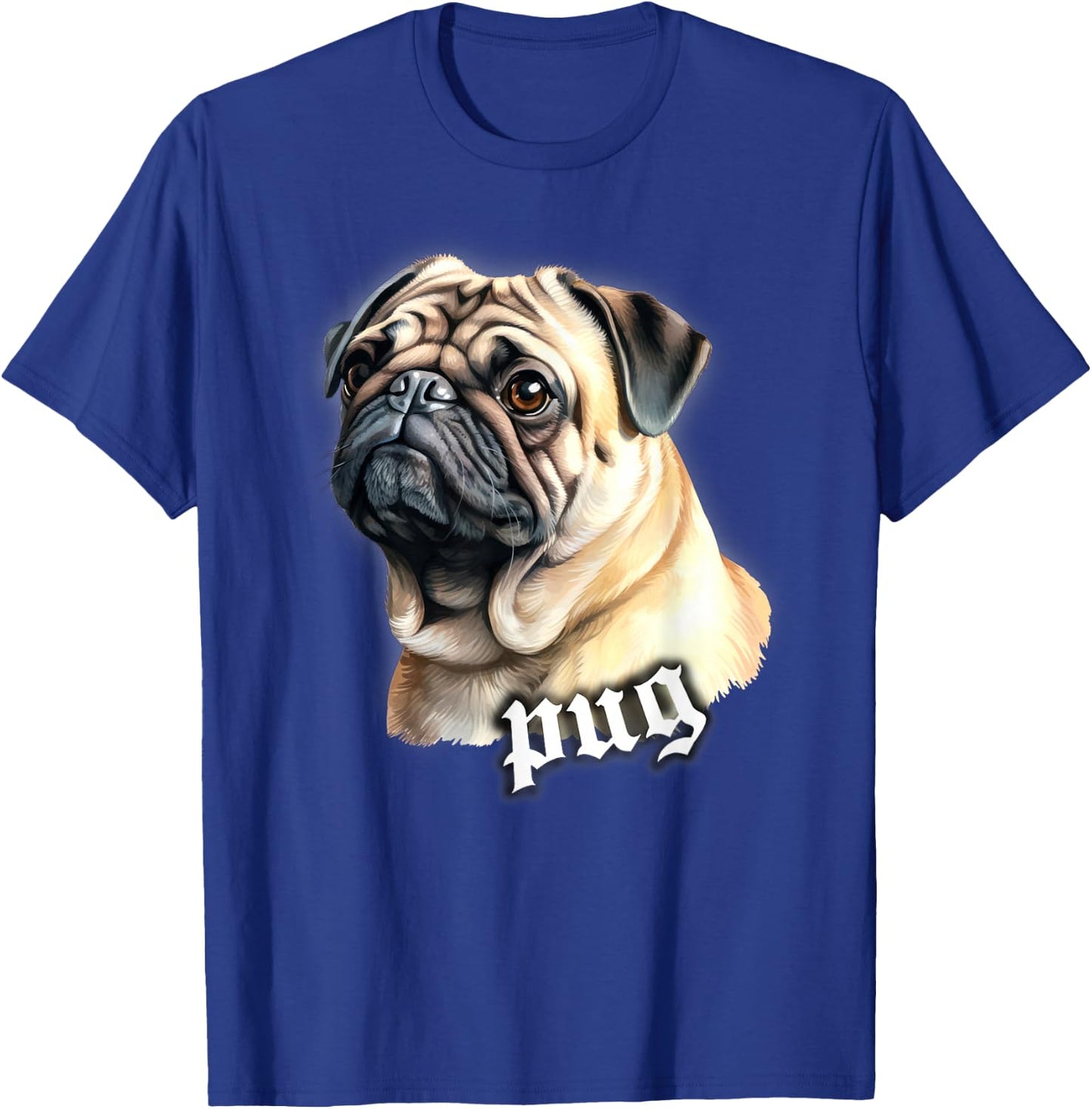 Pug Dog T-Shirt - T-Shirt | Royal