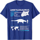 Ankylosaurus fact sheet Dinosaur Facts T-Shirt - T-Shirt | Royal