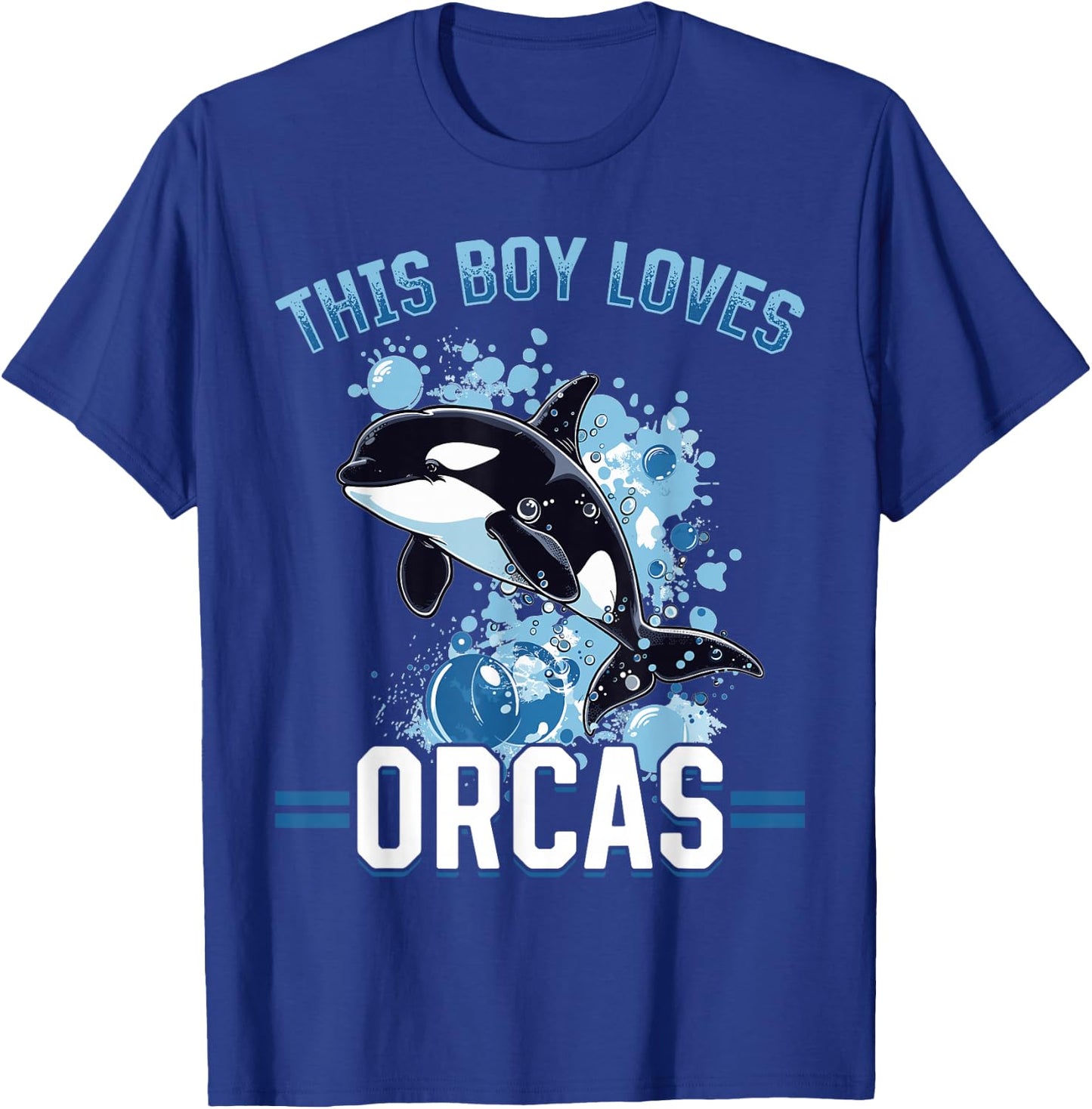 Funny Orca Animal This Boy Loves Orcas T-Shirt - T-Shirt | Royal