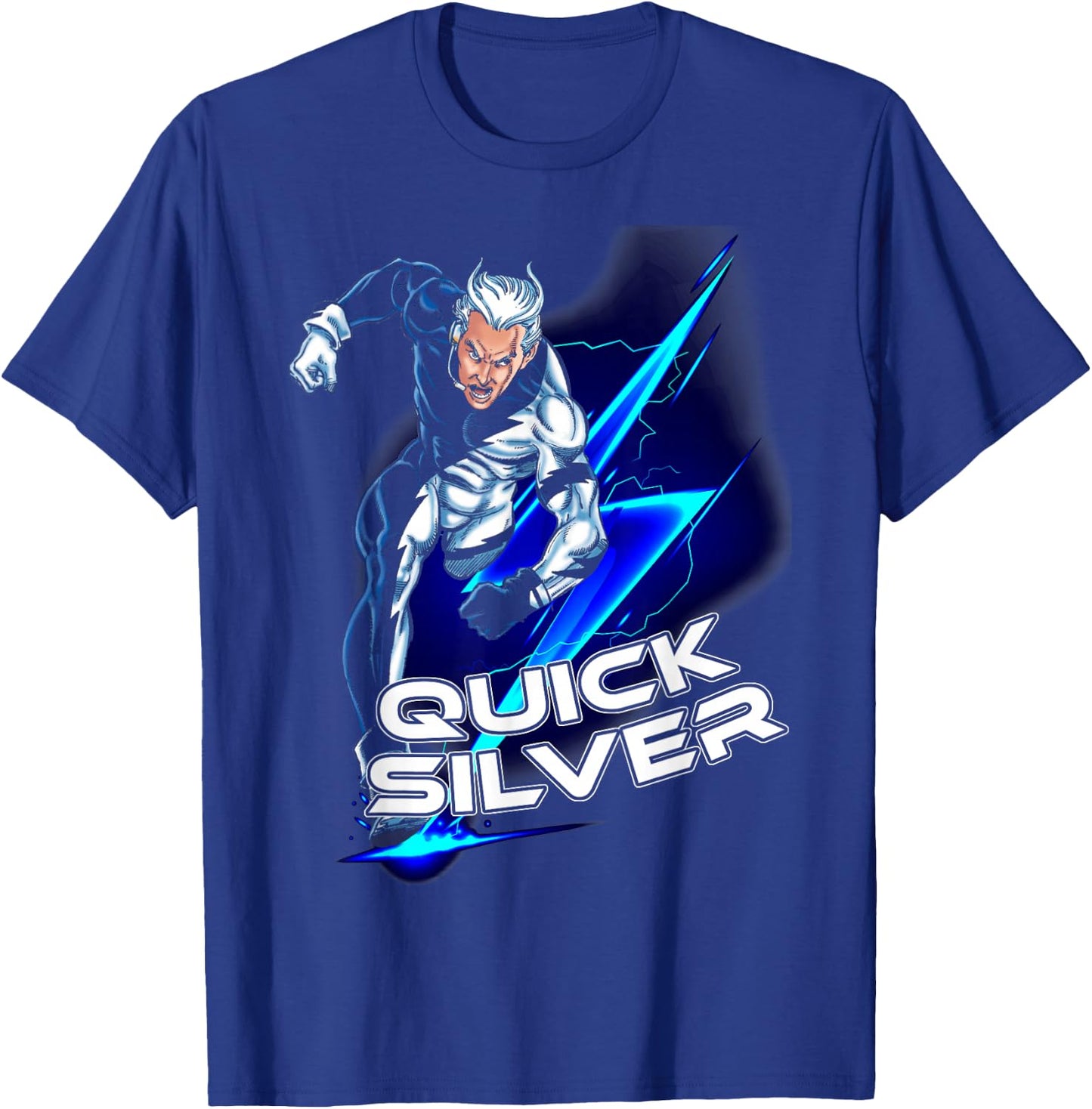 Marvel X-Men Quicksilver Speeding Sprint Graphic T-Shirt - T-Shirt | Royal